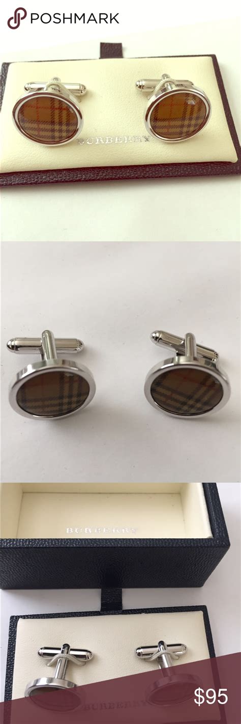 burberry cuff|burberry silver cufflinks.